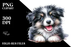 Cute Baby Border Collie, High-Res PNG Product Image 2