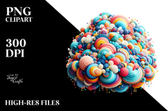 Colorful Whimsical Baby Clouds | Clipart Product Image 2