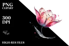 Tulip Watercolor Splash PNG Product Image 2