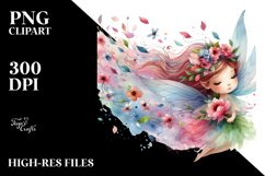 Colorful Cute Fairy Tumbling with Petals in the Wind Product Image 3