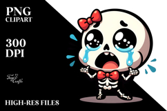 Cute Cartoon Skeletton with Bow Tie Product Image 2