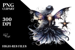 Gothic Fairy on Star PNG Product Image 2