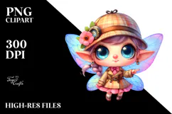 cute Fairy Detective Hat PNG Product Image 2