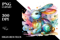 Pastel Bunny, High-Res PNG Product Image 2