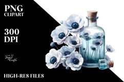 Bottle Anemone Watercolor Clipart Product Image 3
