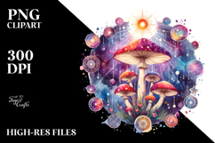 Magical Celestial Mushroom, Transparent PNG Product Image 2