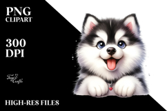 Watercolor Baby Pembroke Welsh Corgi with Big Eyes, Product Image 2