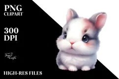 Digital Painting Baby Rabbit PNG Product Image 2