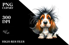 Expressive Baby Basset Hound PNG Product Image 2