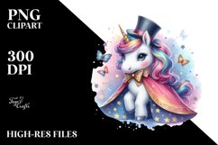 Colorful Baby Unicorn with Magician's Cape Product Image 3