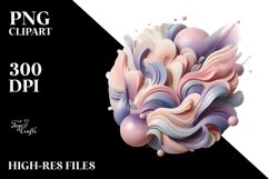 Abstract Pastel Wooden Glossy Lavender Clipart Product Image 1