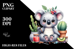 Cute Funny Koala Baby Dog | Sublimation | Clipart Product Image 2