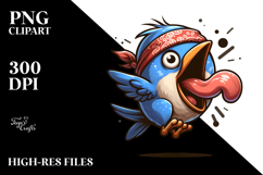 Bird with Bandana Expressing Despair Product Image 2