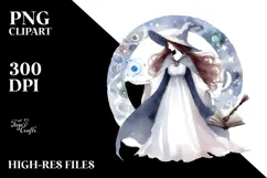 Simple Sorceress Watercolor PNG Product Image 2