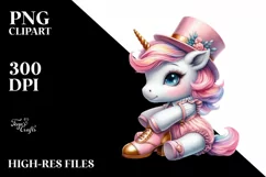 Colorful Baby Unicorn with Tap Dancer Shoes Product Image 1
