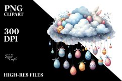 Cute Gnome with Easter Eggs, Transparent PNG Product Image 2