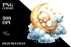 Whimsical Baby Chicken Sleeping PNG Product Image 2