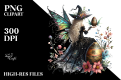 Gothic Fairy with Easter Egg PNG Product Image 2