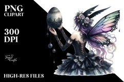 Gothic Fairy with Easter Egg PNG Product Image 2