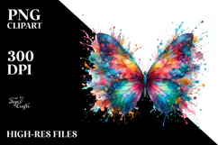 Colorful Butterfly Painting, Transparent PNG Product Image 2