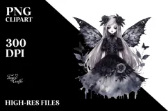 Washed Gothic Fairy, Transparent PNG Product Image 2