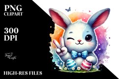 Easter Bunny Winking PNG Product Image 2