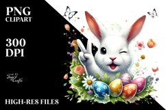 Easter Bunny Winking PNG Product Image 2