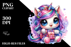 cute Unicorn Backpack PNG Product Image 2