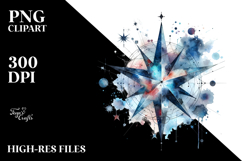 Cosmic Star Abstract Artwork | Clipart Product Image 2