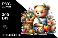 Colorful Quirky Autumn Vegetables | Clipart Product Image 1