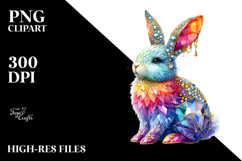 Colorful Bunny made of Diamonds Product Image 2