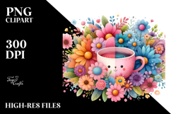 Colorful Flower Painting, Transparent PNG Product Image 2