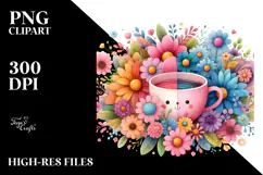 Colorful Flower Painting, Transparent PNG Product Image 2