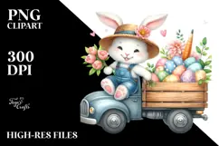 Happy Bunny with Sunglasses, Transparent PNG Product Image 2