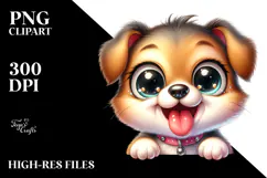 Cute Baby Puppy PNG Product Image 2
