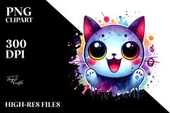 Funny Spooky Cat PNG Product Image 2