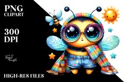 Cuddling Blanket Baby Bee PNG Product Image 2
