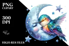 Vibrant Baby Hummingbird PNG Product Image 2