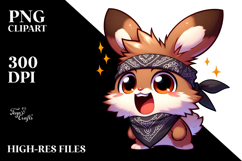 Silly Cartoon Bunny PNG Product Image 2