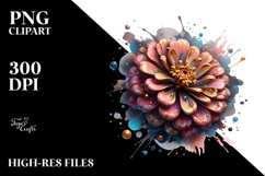 Abstract Zinnia, PNG Product Image 2