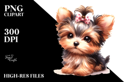 Happy Baby Yorkipoo PNG Product Image 2