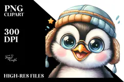 Baby Penguin Goofy Smile PNG Product Image 2