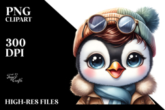 Cute Baby Penguin with Hat PNG Product Image 2