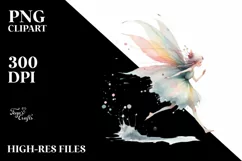 Whimsical Fairy Running, Transparent PNG Product Image 2