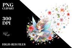 Tumbling Fairy Wind Flowers Clipart Product Image 1