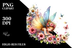 Tumbling Fairy Wind Flowers Clipart Product Image 3
