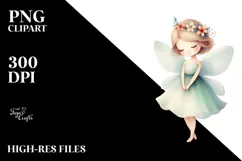 Retro Magical Fairy, High-Res PNG Product Image 2