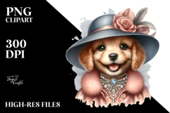 Funny Puppy Watercolor Art Product Image 2