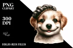 Detailed Puppy Watercolor Clipart Product Image 1