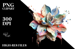 Colorful Diamond Daffodil PNG Product Image 2